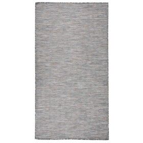 Flachgewebter Outdoor-Teppich in Braun und Blau, 80 x 150 cm von vidaXL, Teppiche - Ref: Foro24-340813, Preis: 25,13 €, Rabat...