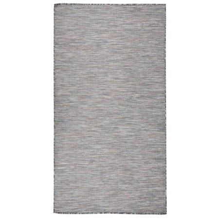 Flachgewebter Outdoor-Teppich in Braun und Blau, 80 x 150 cm von vidaXL, Teppiche - Ref: Foro24-340813, Preis: 25,13 €, Rabat...