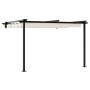 Gazebo Montado en la Pared Crema Acero