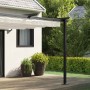 Gazebo Montado en la Pared Crema Acero