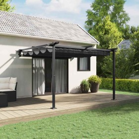 Gazebo Montado en la Pared Antracita Acero