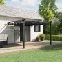 Gazebo Montado en la Pared Antracita Acero