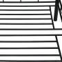 Estructura de sofá cama sin colchón metal negro 90x200 cm