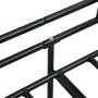 Estructura de sofá cama sin colchón metal negro 90x200 cm