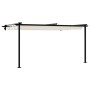 Gazebo Montado en la Pared Crema Acero