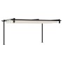 Gazebo Montado en la Pared Crema Acero