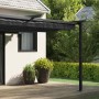 Gazebo Montado en la Pared Antracita Acero