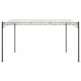 Toldo acero y tela color crema 4x3 m 180 g/m²