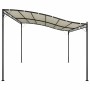 Toldo acero y tela color crema 4x3 m 180 g/m²