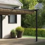 Gazebo Montado en la Pared Taupé Acero