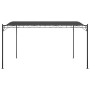 Toldo acero y tela gris antracita 4x3 m 180 g/m²