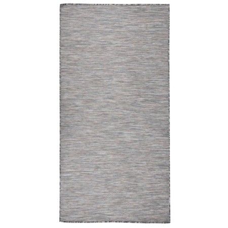 Flachgewebter Outdoor-Teppich in Braun und Blau, 100 x 200 cm von vidaXL, Teppiche - Ref: Foro24-340815, Preis: 36,84 €, Raba...