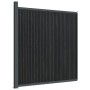 Panel de valla WPC gris 173x186 cm