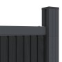 Panel de valla WPC gris 173x186 cm