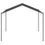 Carpa acero y tela gris antracita 4x4 m