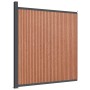 Panel de valla WPC marrón 173x186 cm
