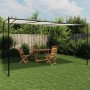 Cenador de acero y tela blanco 4x4 180 g/m²