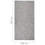 Flachgewebter Outdoor-Teppich in Braun und Blau, 100 x 200 cm von vidaXL, Teppiche - Ref: Foro24-340815, Preis: 36,84 €, Raba...