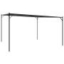 Cenador acero y tela gris antracita 4x4 m 180 g/m²