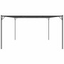 Cenador acero y tela gris antracita 4x4 m 180 g/m²