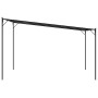 Cenador acero y tela gris antracita 4x4 m 180 g/m²