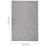 Alfombra de exterior de tejido plano marrón y azul 120x170 cm de vidaXL, Alfombras - Ref: Foro24-340816, Precio: 35,30 €, Des...