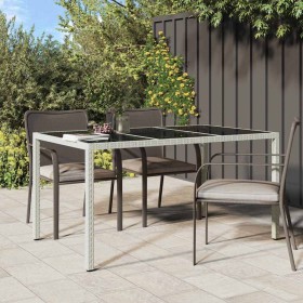 Mesa de comedor de jardín 150 x 90 x 75 cm Poliratán