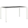 Mesa de comedor de jardín 150 x 90 x 75 cm Poliratán