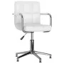 Drehbare Esszimmerstühle, 2 Einheiten, weißes Kunstleder von vidaXL, Essstühle - Ref: Foro24-334759, Preis: 151,55 €, Rabatt: %