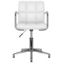 Drehbare Esszimmerstühle, 2 Einheiten, weißes Kunstleder von vidaXL, Essstühle - Ref: Foro24-334759, Preis: 153,86 €, Rabatt: %