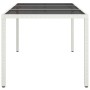 Mesa de comedor de jardín 150 x 90 x 75 cm Poliratán
