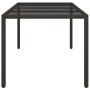 Mesa de comedor de jardín Marrón 190 x 90 x 75 cm Poliratán