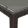 Mesa de comedor de jardín Marrón 190 x 90 x 75 cm Poliratán