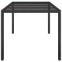 Mesa de comedor de jardín Negro 190 x 90 x 75 cm Poliratán