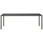 Mesa de comedor de jardín Marrón 250 x 100 x 75 cm Poliratán