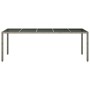 Mesa de comedor de jardín Gris 250 x 100 x 75 cm Poliratán