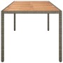 Mesa de comedor de jardín Gris 250 x 100 x 75 cm Poliratán
