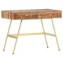 Escritorio con cajones madera maciza de acacia 100x55x75 cm