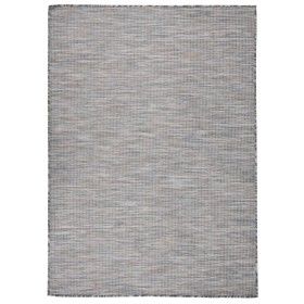 Braun-blaue flachgewebte Außenteppich 200x280 cm von vidaXL, Teppiche - Ref: Foro24-340819, Preis: 85,95 €, Rabatt: %
