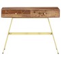 Escritorio con cajones madera maciza de acacia 100x55x75 cm