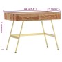 Escritorio con cajones madera maciza de acacia 100x55x75 cm