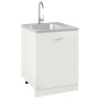 Küchenspüle mit Abtropffläche aus Edelstahl 600x600x155 mm von vidaXL, Sinkt - Ref: Foro24-147231, Preis: 84,05 €, Rabatt: %
