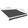 Anthracite gray white canvas awning 350x250 cm by vidaXL, Awnings - Ref: Foro24-143709, Price: 43,48 €, Discount: %