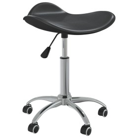 Silla de oficina de cuero sintético negra by vidaXL, Office chairs - Ref: Foro24-3088556, Price: 54,44 €, Discount: %