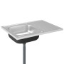 Küchenspüle mit Abtropffläche aus Edelstahl 800x600x155 mm von vidaXL, Sinkt - Ref: Foro24-147233, Preis: 113,99 €, Rabatt: %