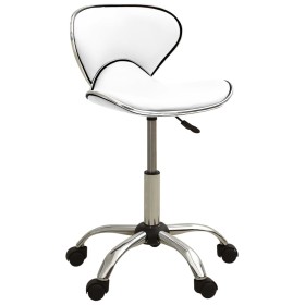 Bürostuhl aus weißem Kunstleder von vidaXL, Bürostühle - Ref: Foro24-3088625, Preis: 83,62 €, Rabatt: %