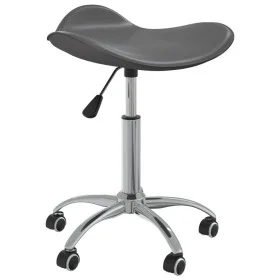 Silla de oficina de cuero sintético gris de vidaXL, Sillas de oficina - Ref: Foro24-3088560, Precio: 55,60 €, Descuento: %