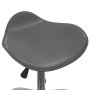 Silla de oficina de cuero sintético gris de vidaXL, Sillas de oficina - Ref: Foro24-3088560, Precio: 57,35 €