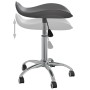 Drehbarer Esszimmerstuhl aus grauem Kunstleder von vidaXL, Essstühle - Ref: Foro24-3088570, Preis: 57,03 €, Rabatt: %