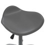 Silla de comedor giratoria de cuero sintético gris de vidaXL, Sillas de comedor - Ref: Foro24-3088570, Precio: 57,35 €